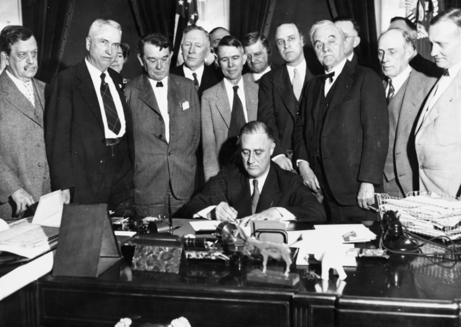 FDR signs New Deal - aflep.org
